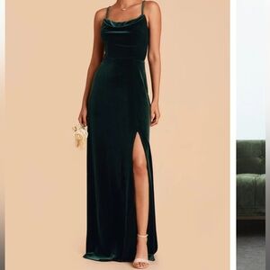 Birdy Grey Ash Velvet emerald dress